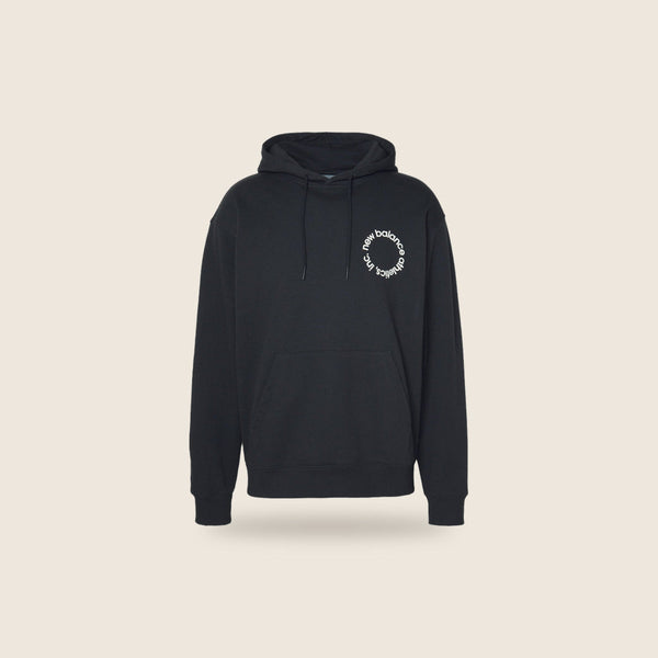 Sweat à capuche New Balance — Noir logo cercle
