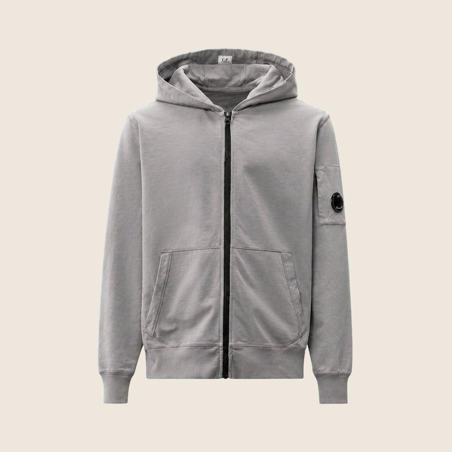 Sweat zippé CP Company — Gris perle