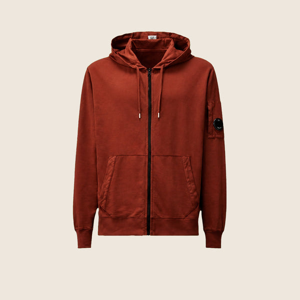 Sweat zippé CP Company — Terracotta