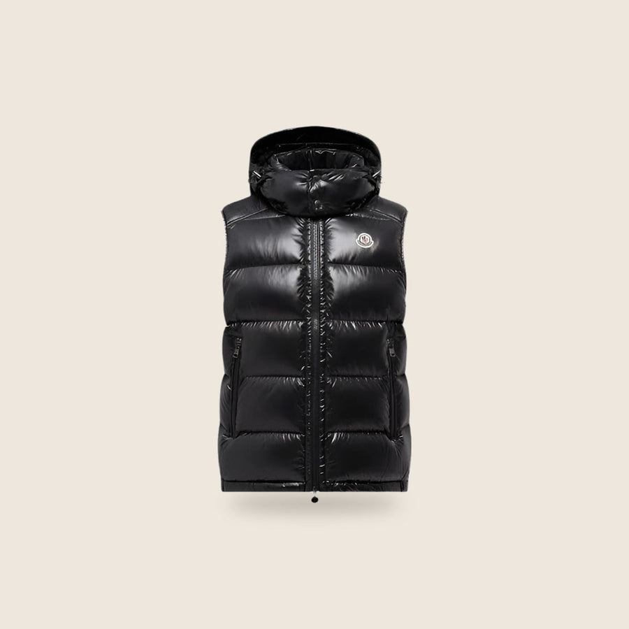 Doudoune sans manches Moncler — Noir capuche
